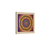 Solar Disc Mandala - Framed Canvas
