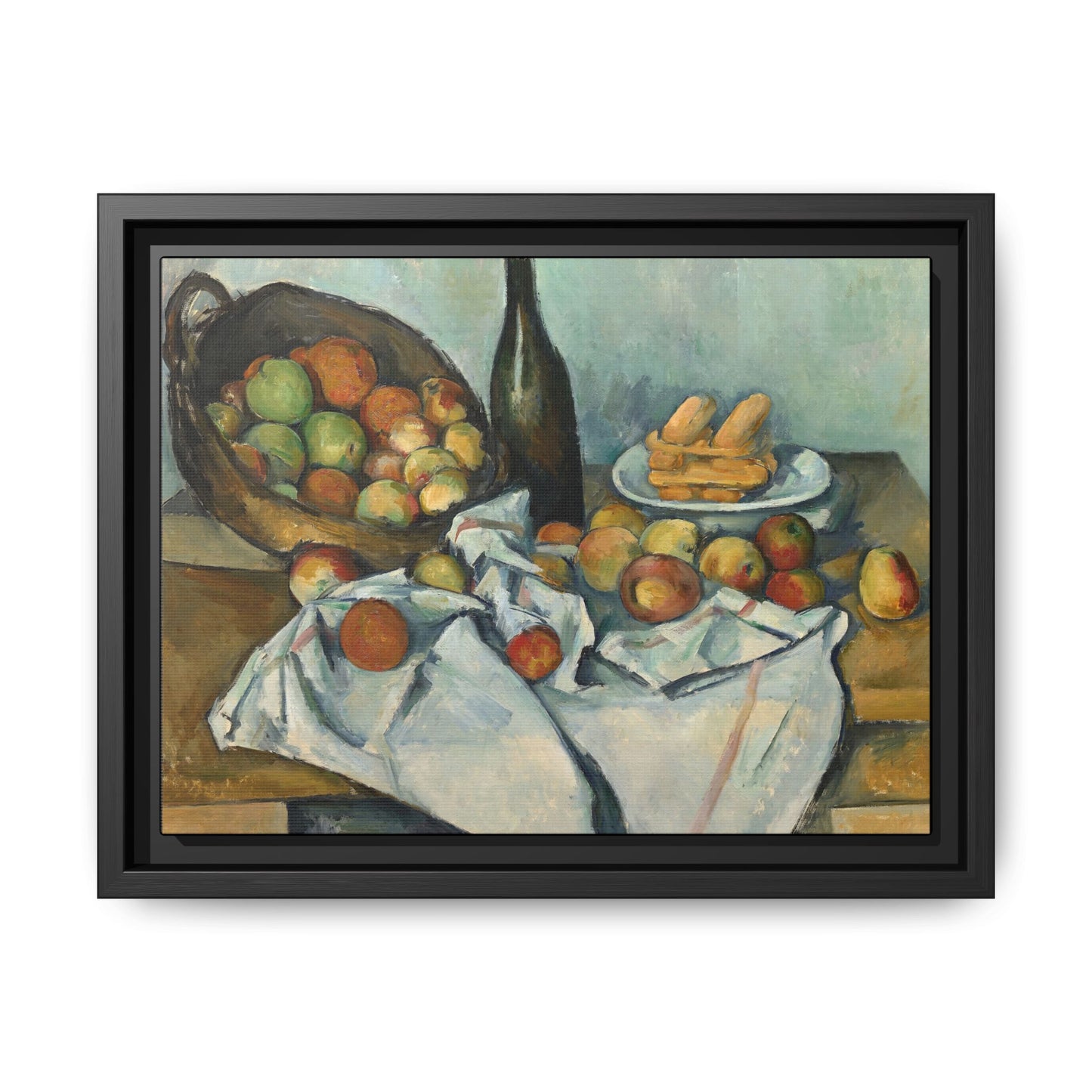 Cézanne, Paul - Basket of Apples (1893) - Matte Canvas, Framed