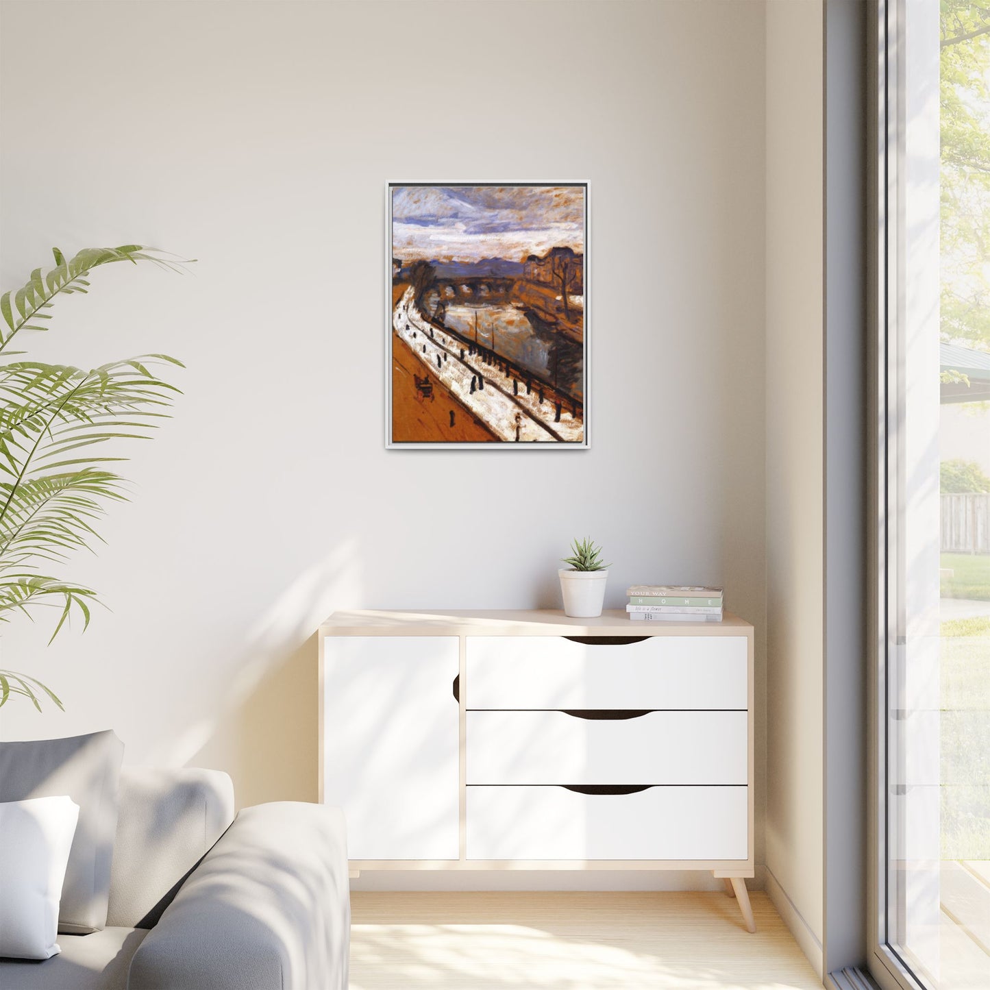 Marquet, Albert - Quai des Grands-Augustins (1905) - Matte Canvas, Framed