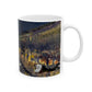 Pissarro, Camille - The Boulevard Montmartre At Night (1897) - Ceramic Mug