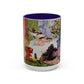 Cézanne, Paul - A Modern Olympia (1874) - Colorful Accent Mugs
