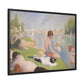 Seurat, Georges - Bathers at Asnières (1884) - Matte Canvas, Framed