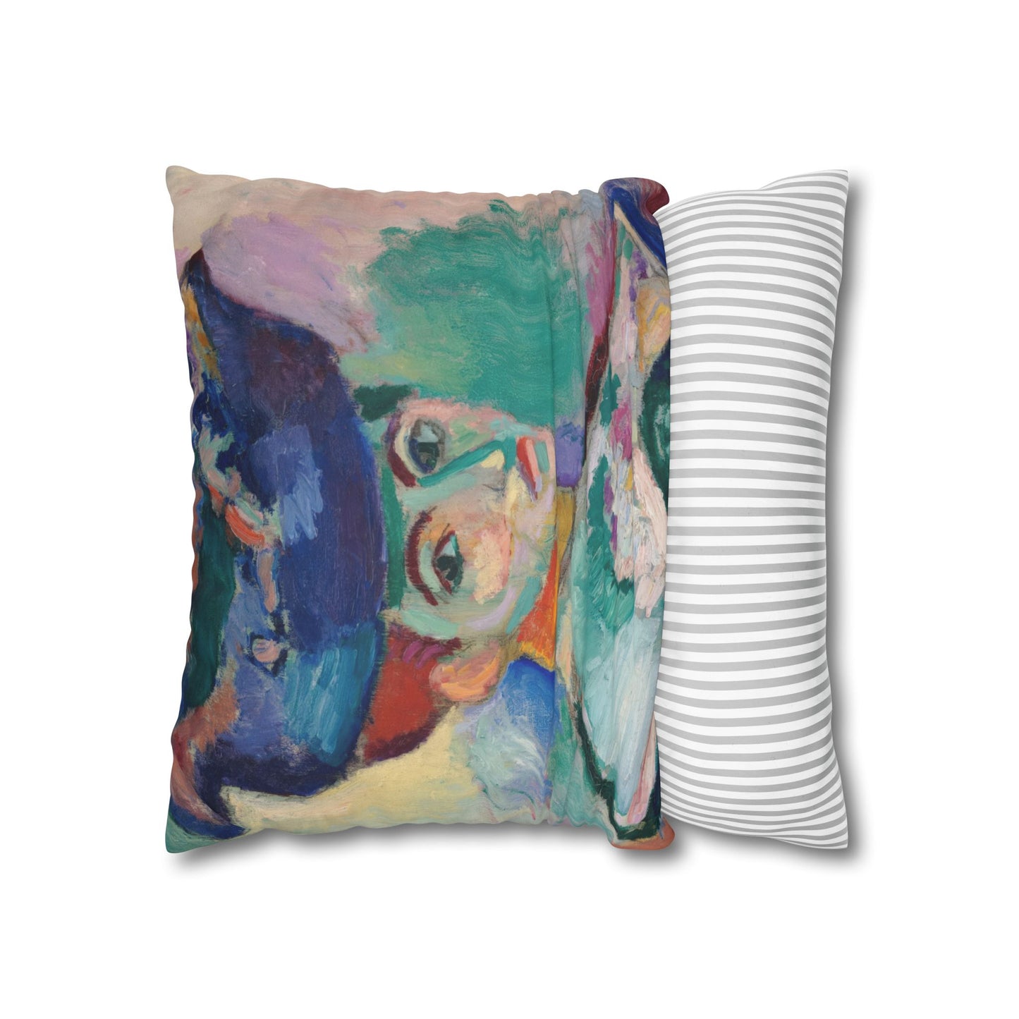 Matisse, Henri - Woman with a Hat (1905) - Suede Square Pillowcase