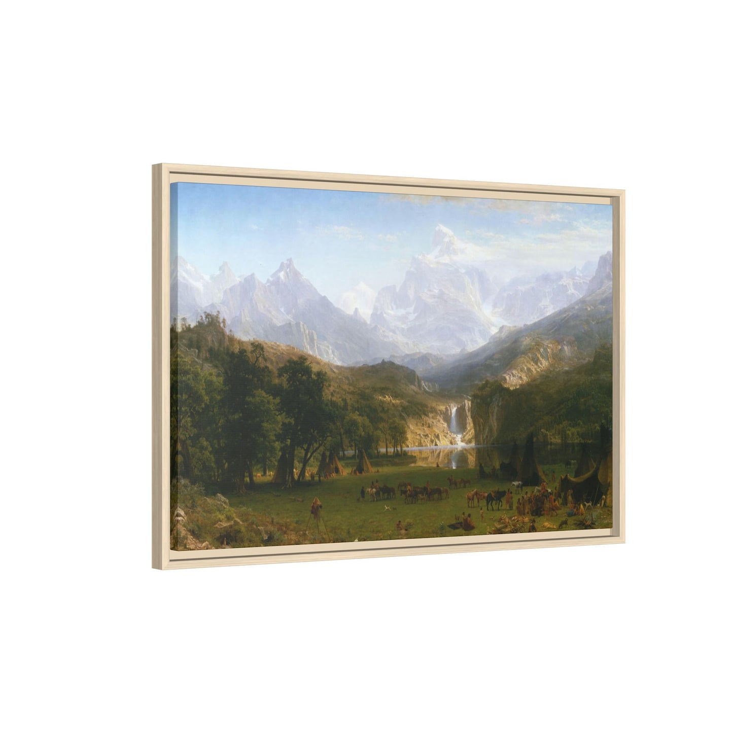 Bierstadt, Albert - The Rocky Mountains, Lander’s Peak (1863) - Matte Canvas, Framed