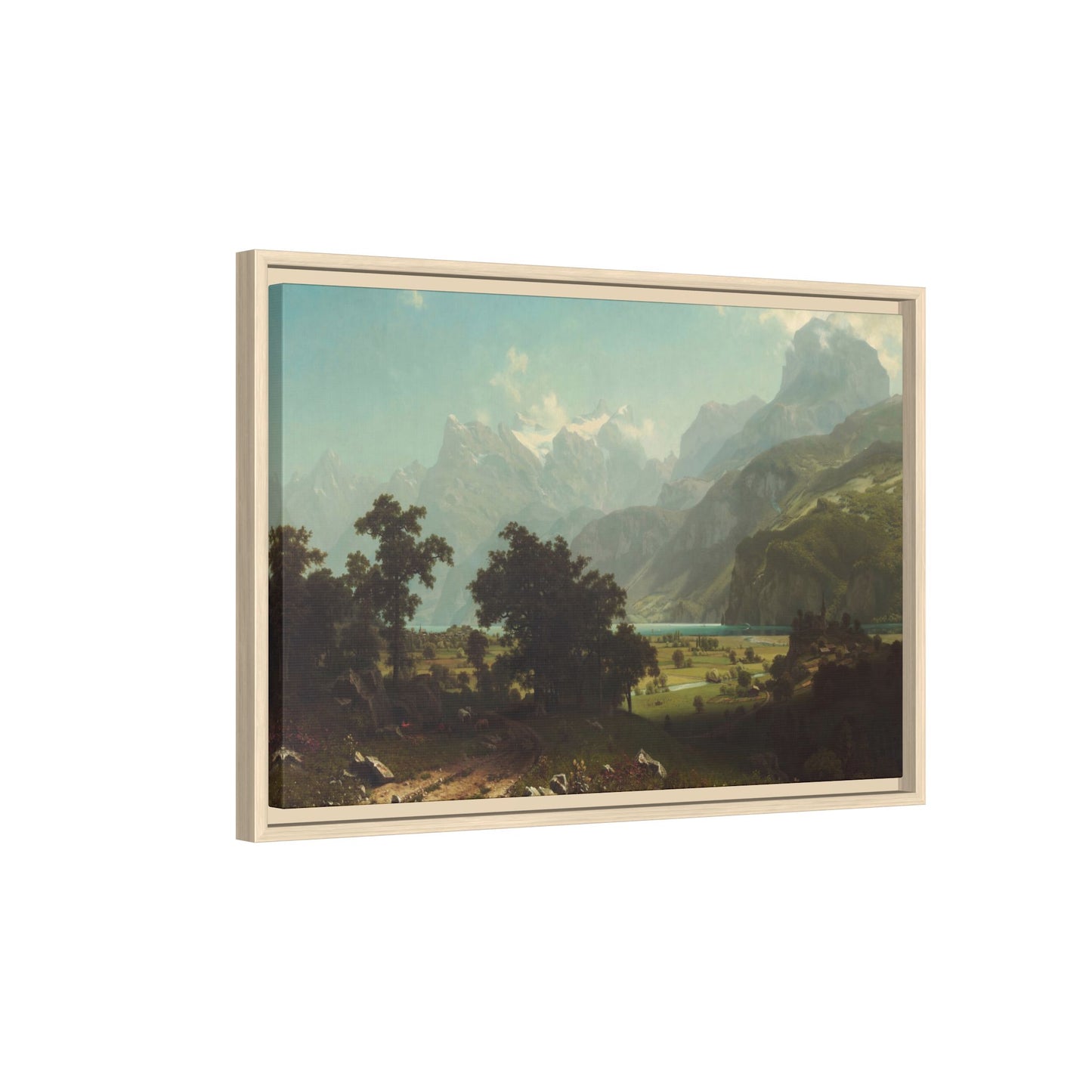 Bierstadt, Albert - Lake Lucerne (1858) - Matte Canvas, Framed