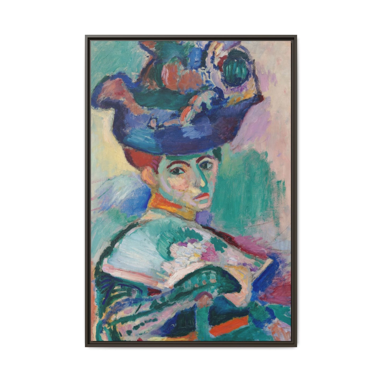 Matisse, Henri - Woman with a Hat (1905) - Matte Canvas, Framed