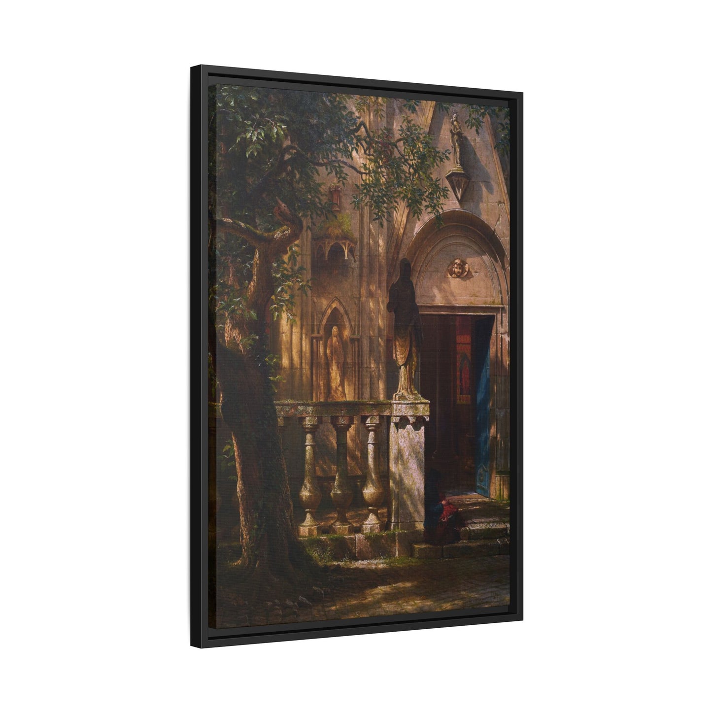 Bierstadt, Albert - Sunlight and Shadow  (1854) - Matte Canvas, Framed