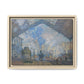 Monet, Claude - Le Gare Saint-Lazare (1877) - Matte Canvas, Framed