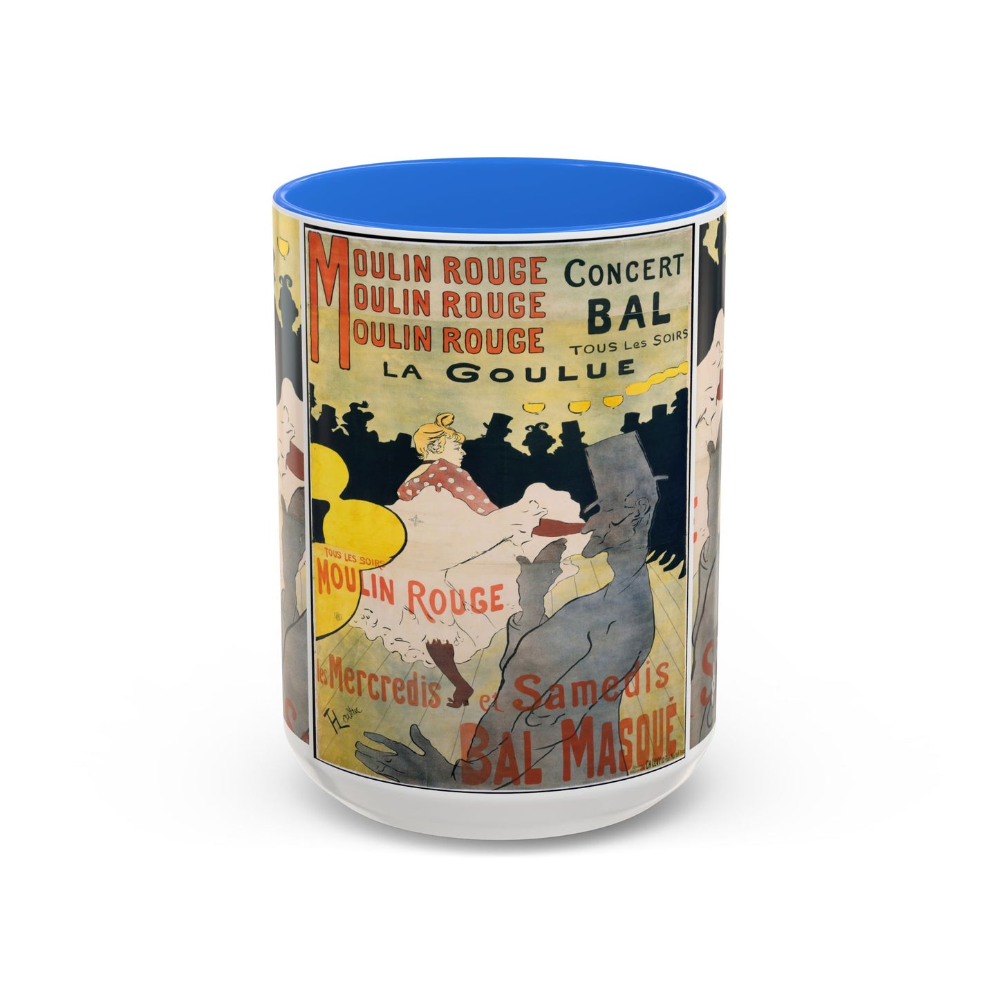 Toulouse-Lautrec, Henri - Moulin Rouge - La Goulue (1891) - Colorful Accent Mugs