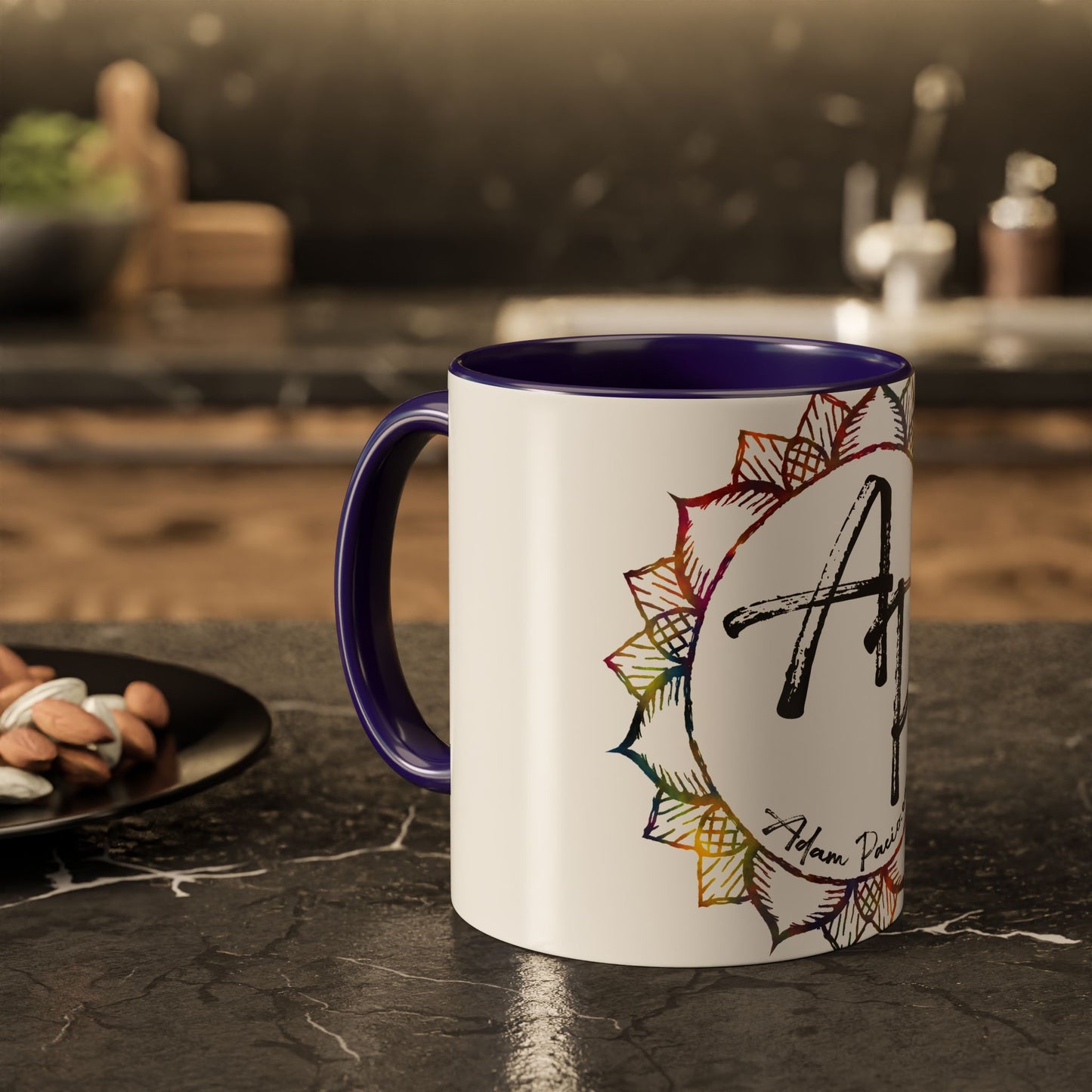 AdamPacio.com - White Logo - Colorful Accent Mugs