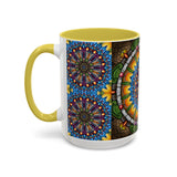 Emerald Arrows Mandala - Colorful Accent Mugs