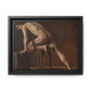 Courbet, Gustave - Study of a Nude Man (1840) - Matte Canvas, Framed