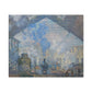 Monet, Claude - Le Gare Saint-Lazare (1877) - Canvas Block, unframed