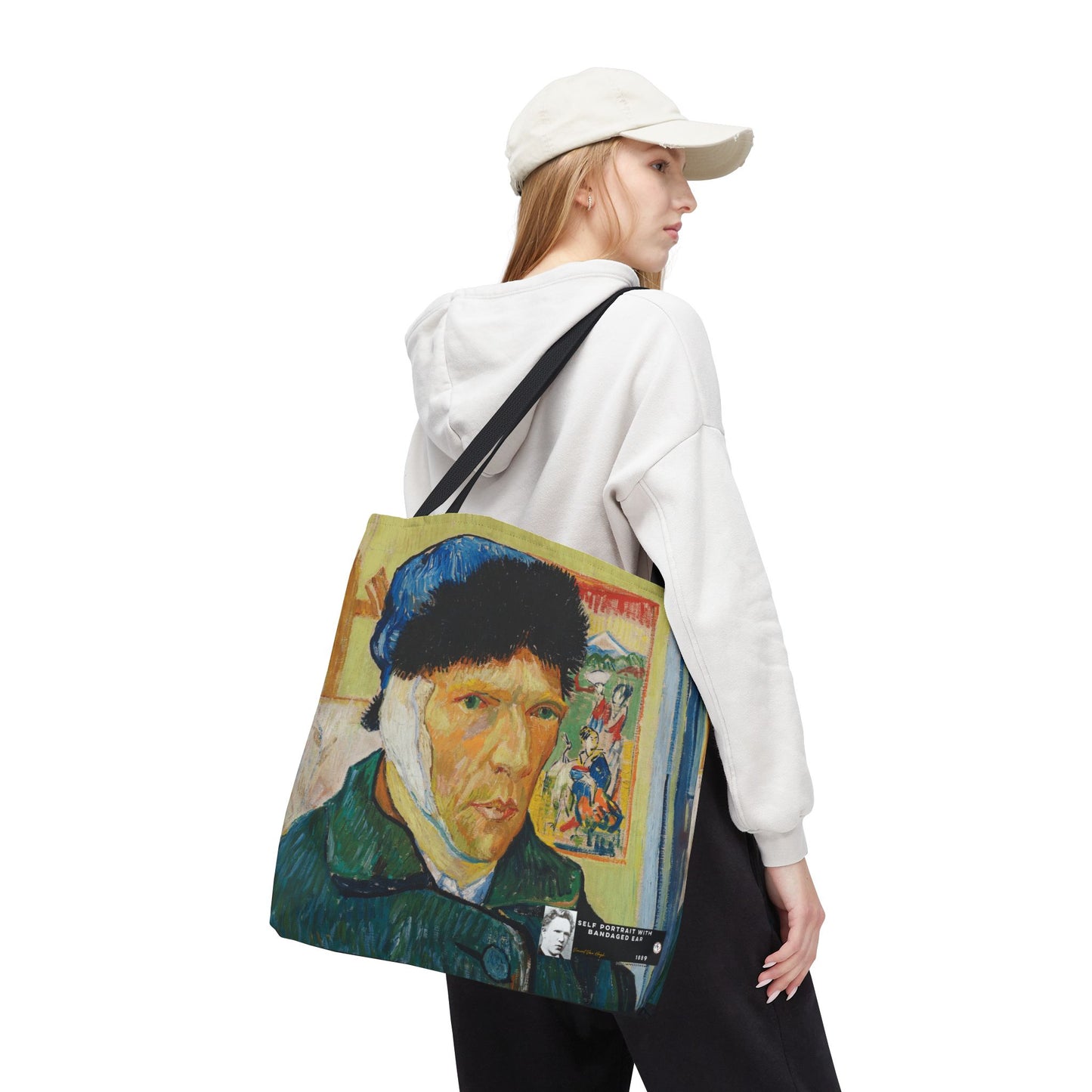 Van Gogh, Vincent - Self Portrait with Bandaged Ear (1889) - Tote Bag