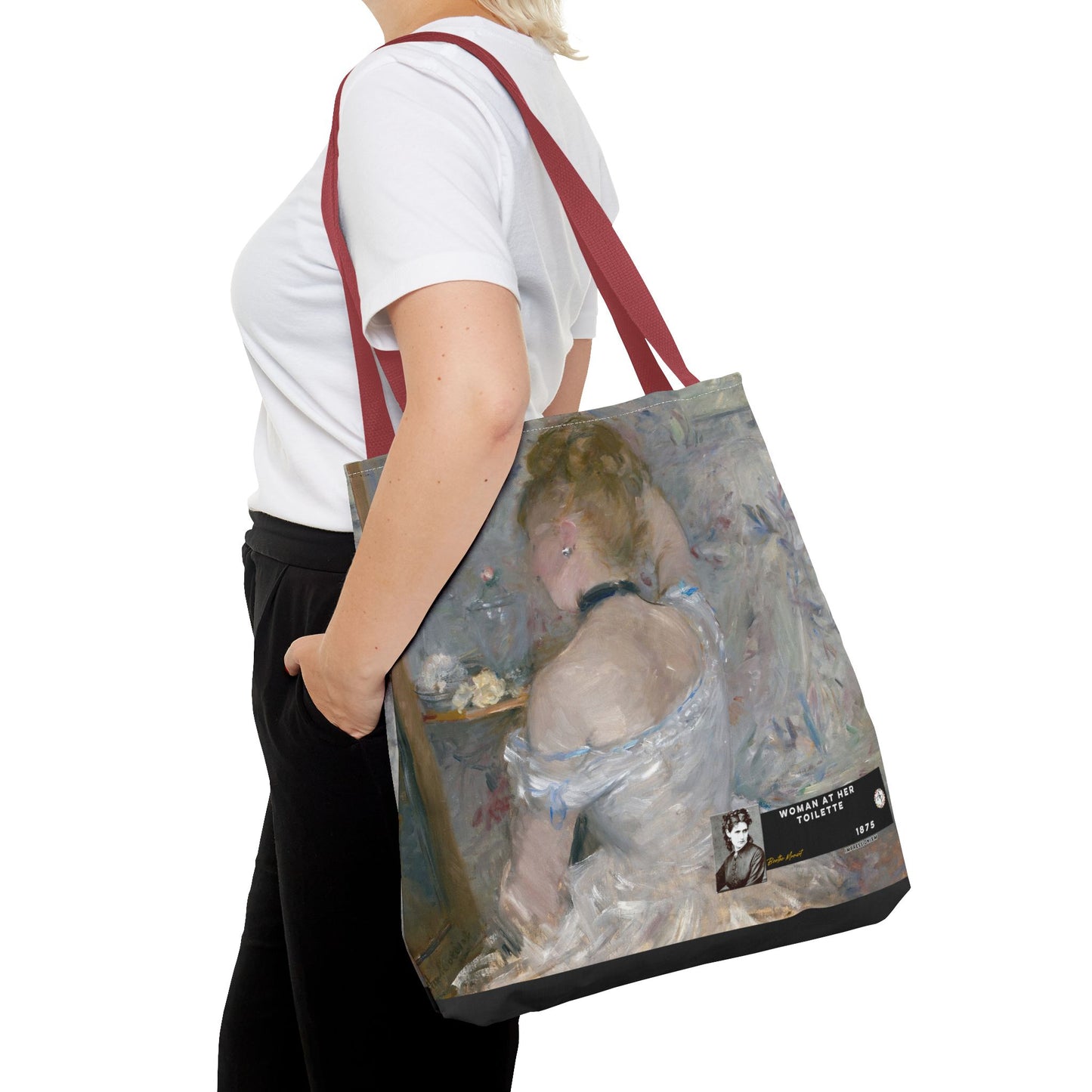 Morisot, Berthe - Woman at Her Toilette (1880) - Tote Bag
