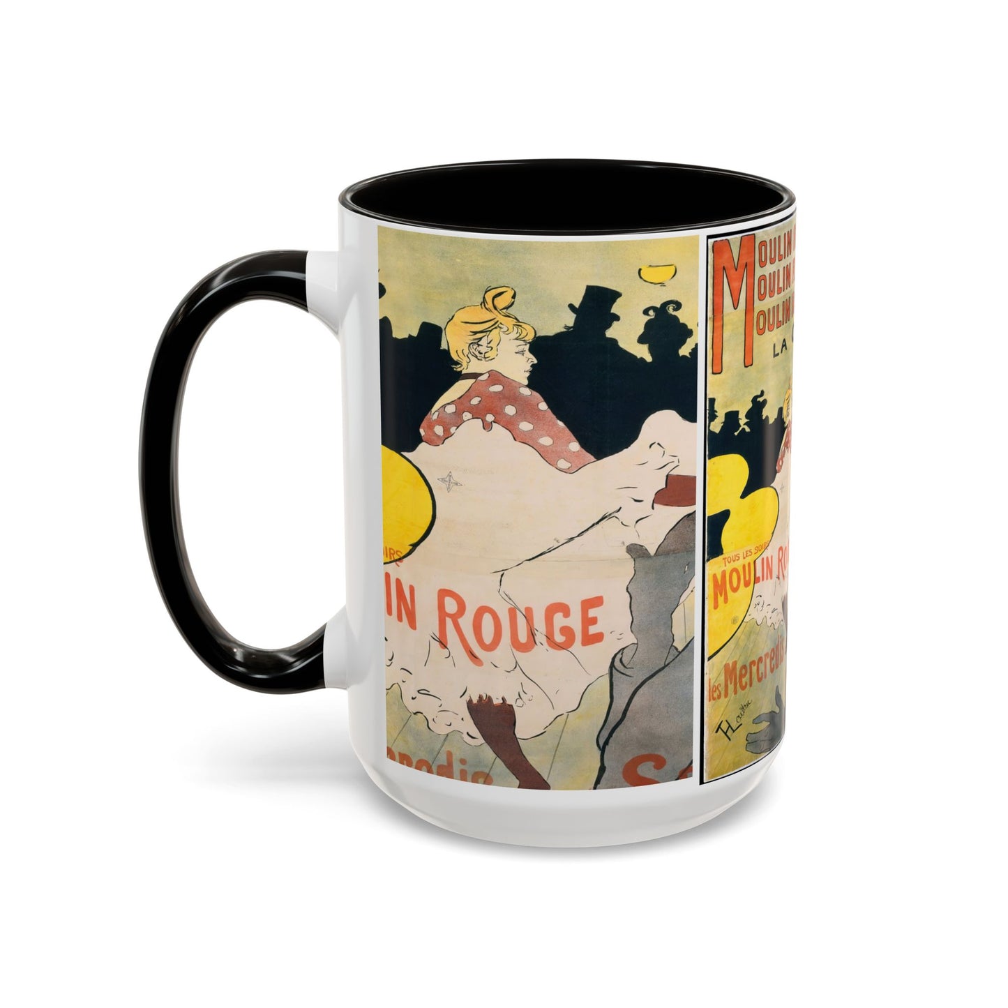 Toulouse-Lautrec, Henri - Moulin Rouge - La Goulue (1891) - Colorful Accent Mugs