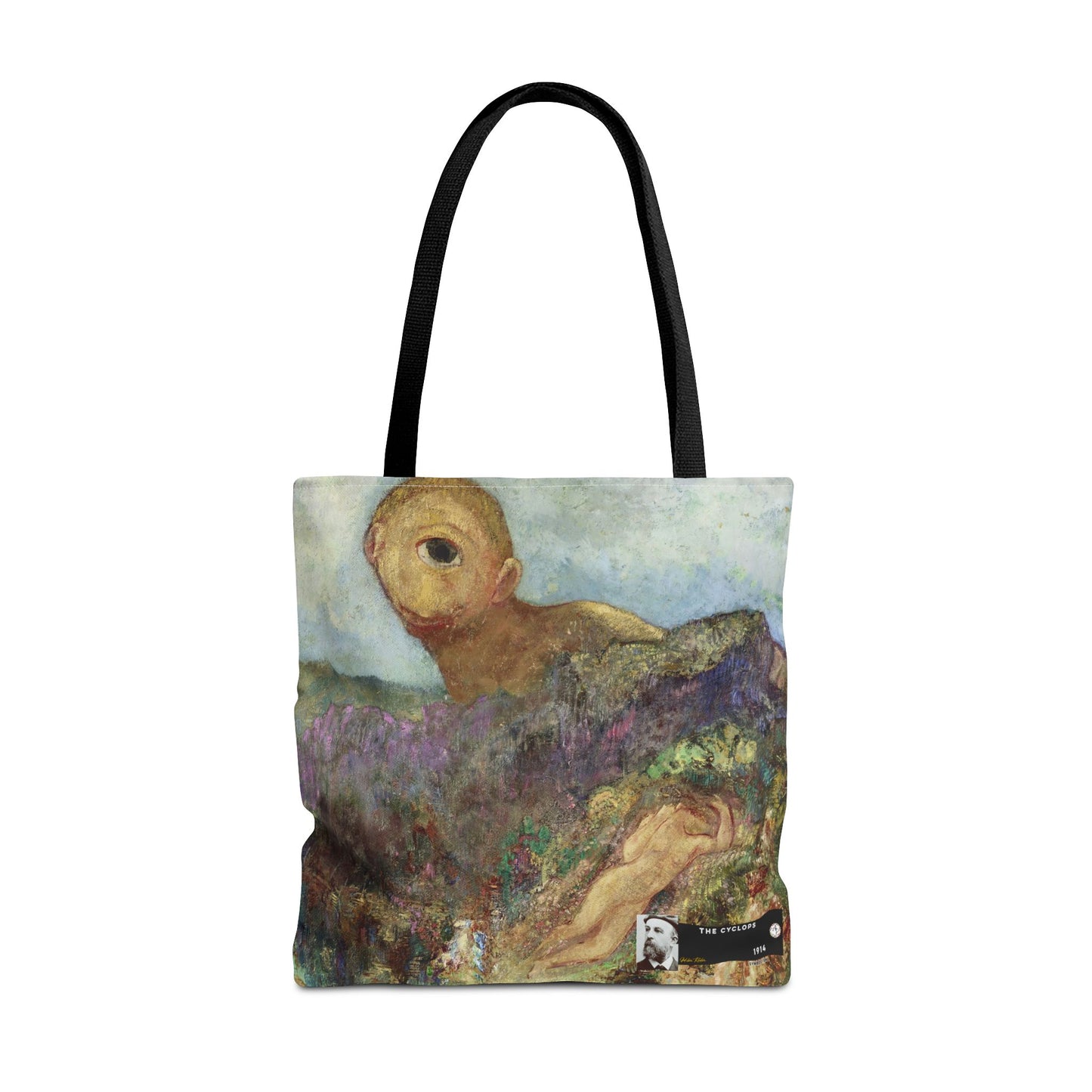 Redon, Odilon - The Cyclops (1914) - Tote Bag