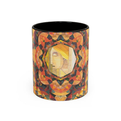 Filiger, Charles - Woman’s Head with Closed Eyes (1893) - Colorful Accent Mugs