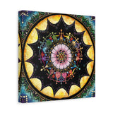 Obsidian Grandmothers Mandala A - Canvas