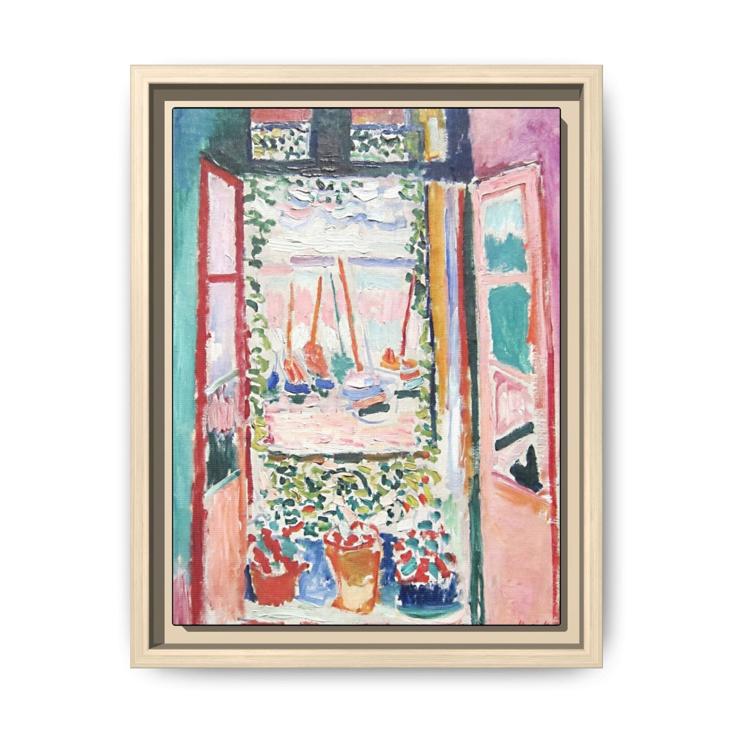 Matisse, Henri - Open Window, Collioure (1905) - Matte Canvas, Framed