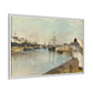 Morisot, Berthe - The Harbor at Lorient (1869) - Matte Canvas, Framed