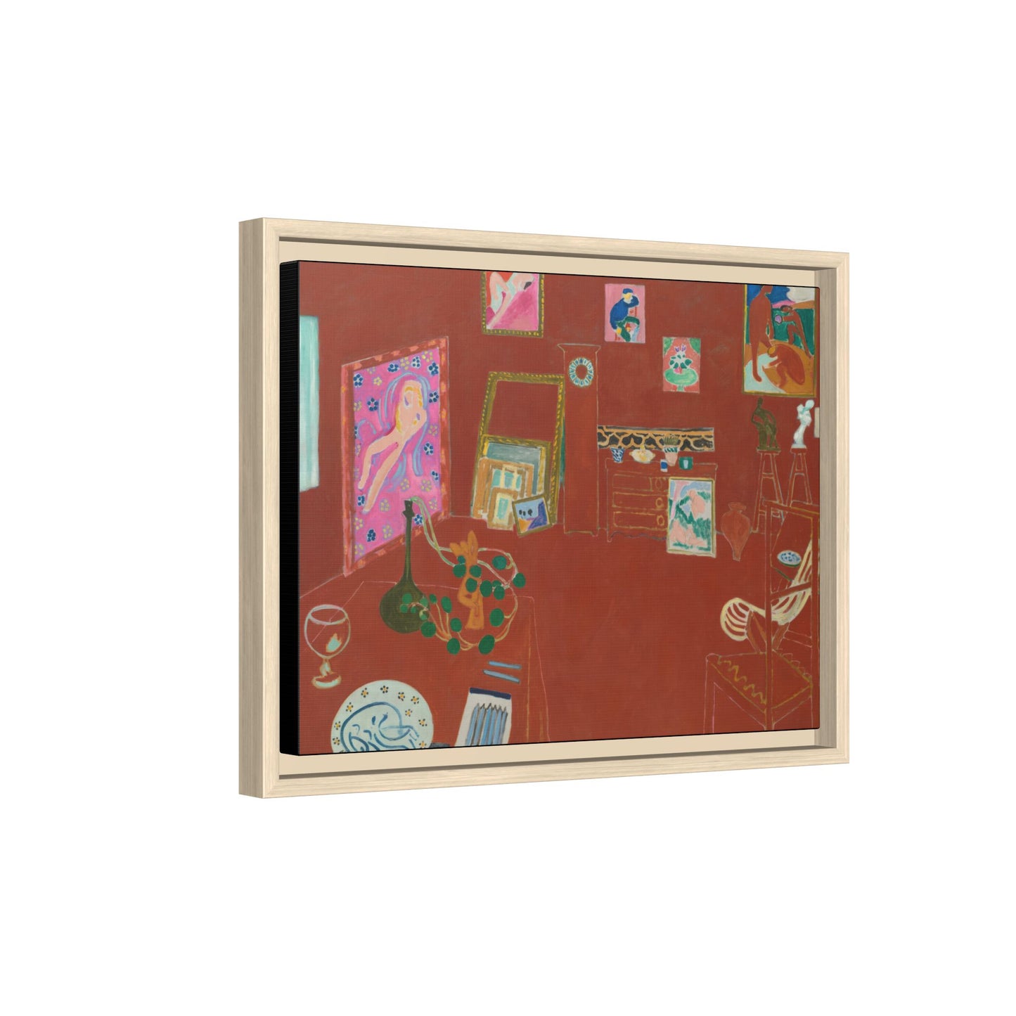 Matisse, Henri - The Red Studio (1911) - Matte Canvas, Framed