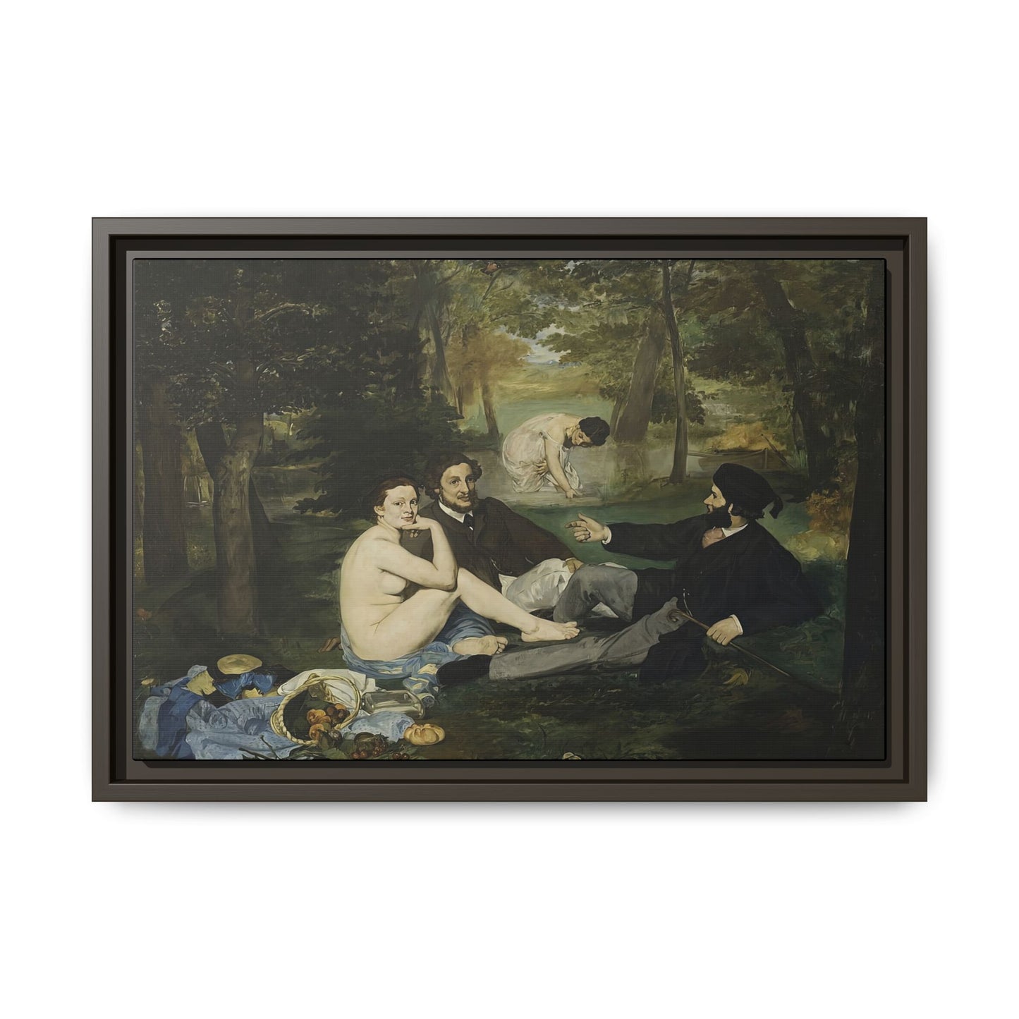 Manet, Édouard - Luncheon on the Grass (1863) - Matte Canvas, Framed