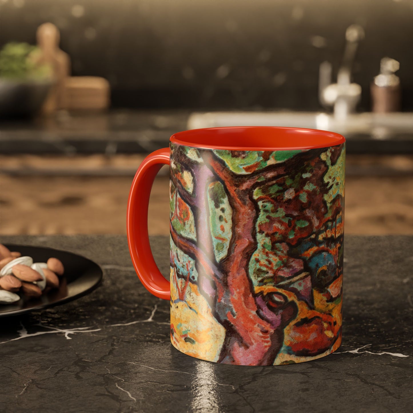Braque, Georges - Olive Tree near L'Estaque (1906) - Colorful Accent Mugs