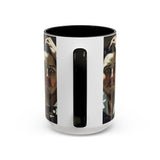 Courbet, Gustave - The Desperate Man (1843) - Colorful Accent Mugs