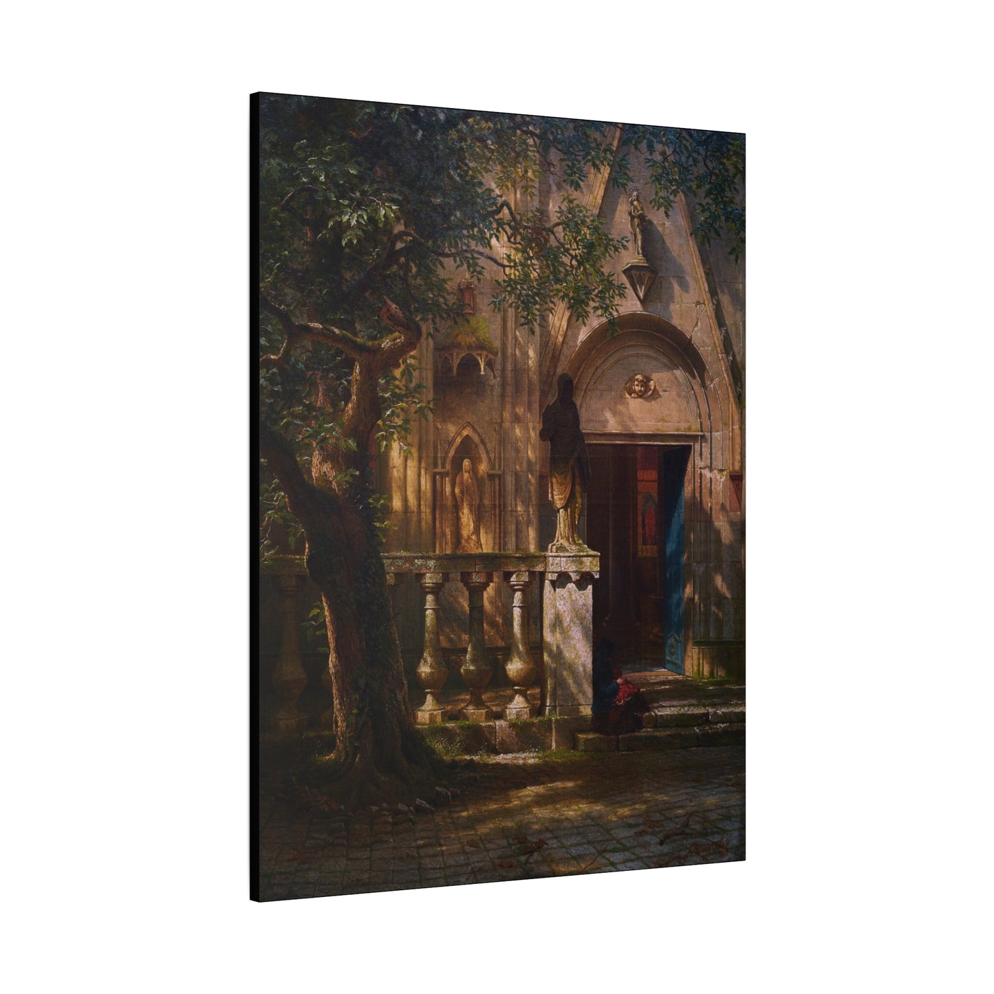 Bierstadt, Albert - Sunlight and Shadow  (1854) - Canvas Block, unframed