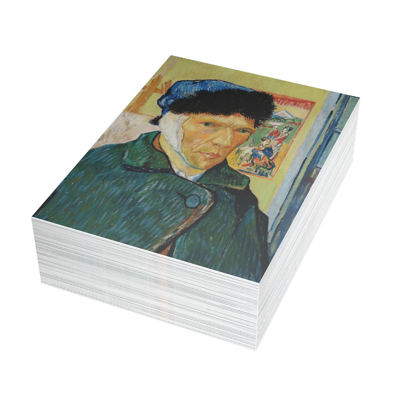 Van Gogh, Vincent - Self Portrait with Bandaged Ear (1889) - Postcard Bundles with Envelopes Included