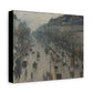 Pissarro, Camille - Boulevard Montmartre, Winter Morning (1897) - Canvas Block, unframed