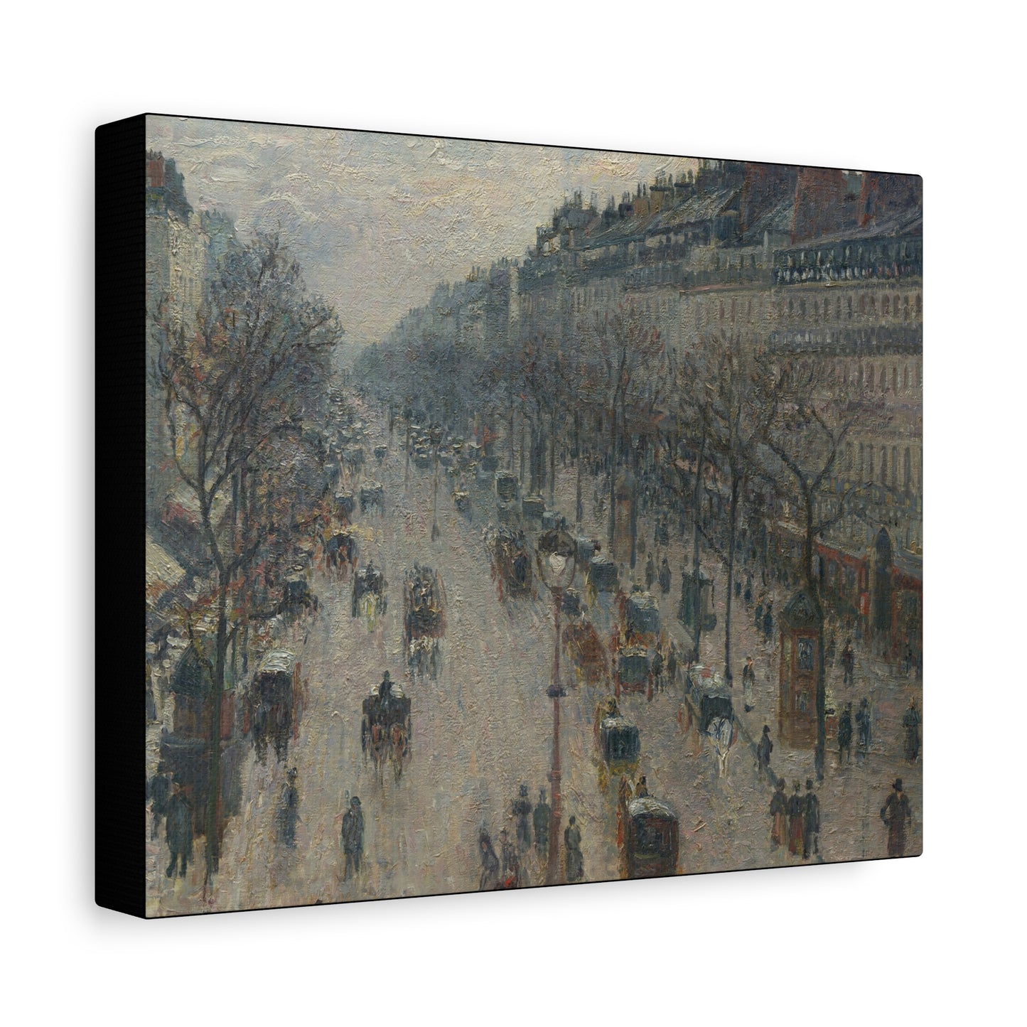 Pissarro, Camille - Boulevard Montmartre, Winter Morning (1897) - Canvas Block, unframed