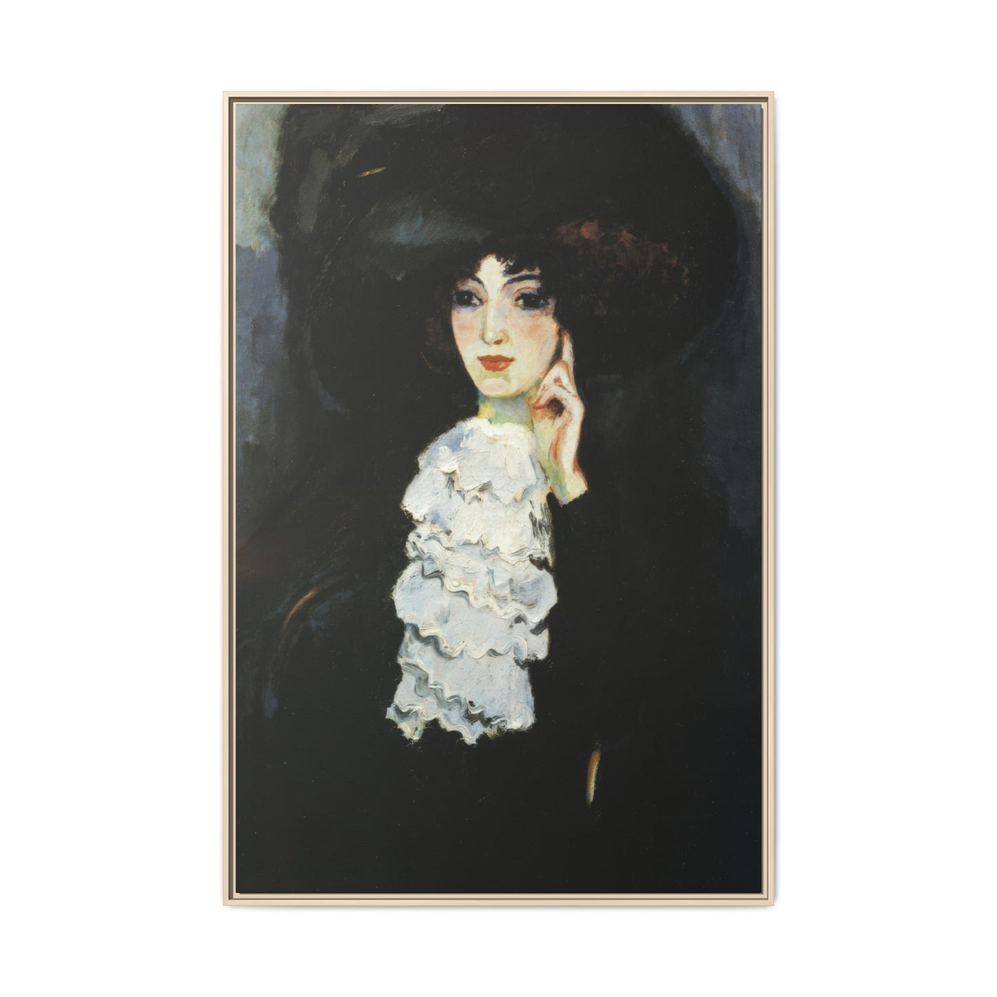 Van Dongen, Kees - Woman with Frill (1905) - Matte Canvas, Framed
