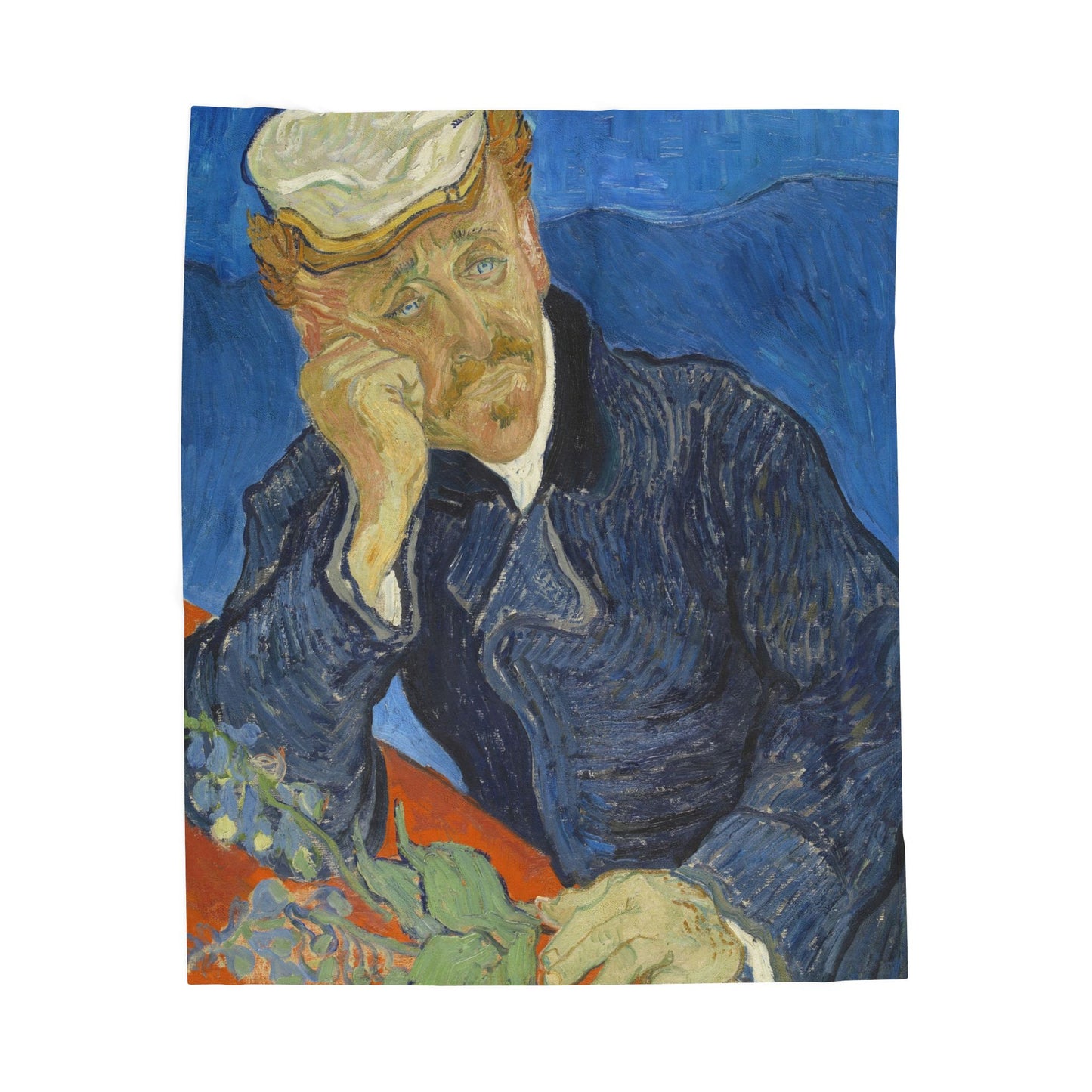 Van Gogh, Vincent - Portrait of Dr. Paul Gachet (1890) - Velveteen Plush Blanket