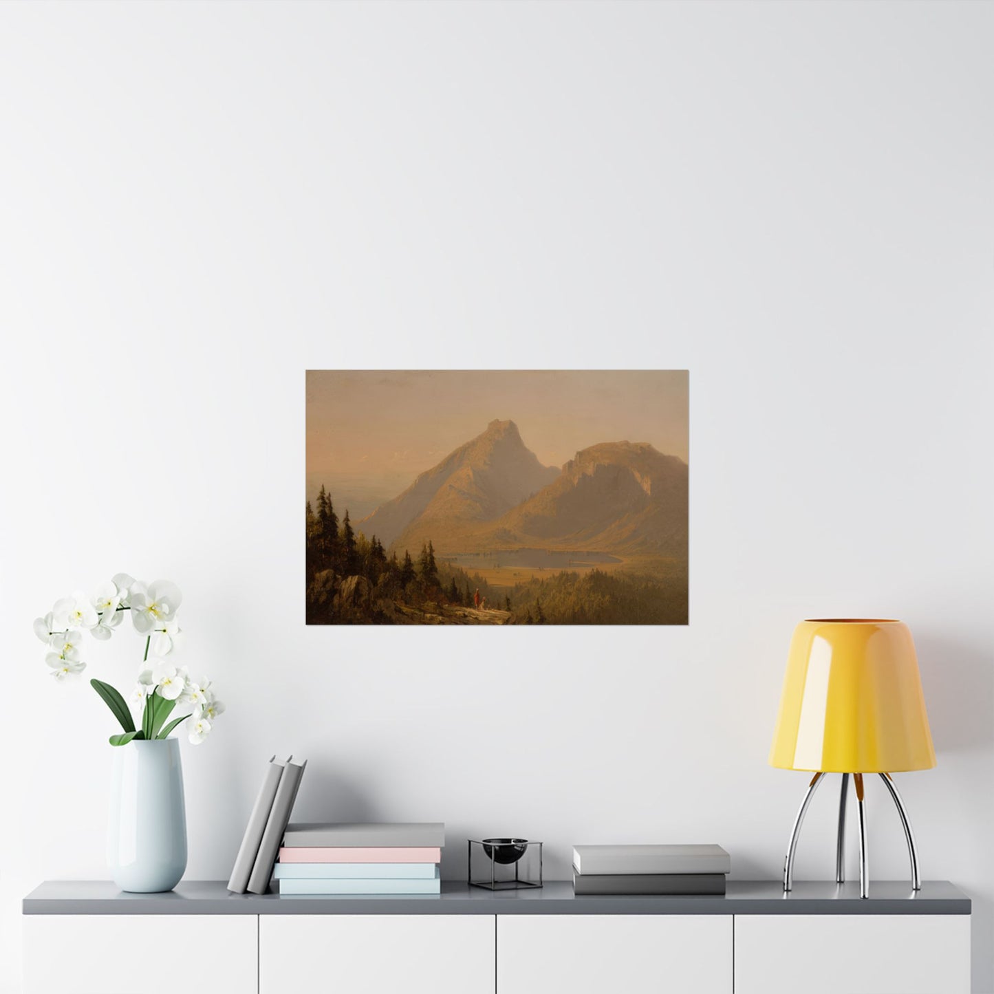 Gifford, Sanford Robinson - Mount Mansfield, Vermont  (1859) - Satin Posters