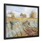 Pissarro, Camille - Hoarfrost (1873) - Matte Canvas, Framed