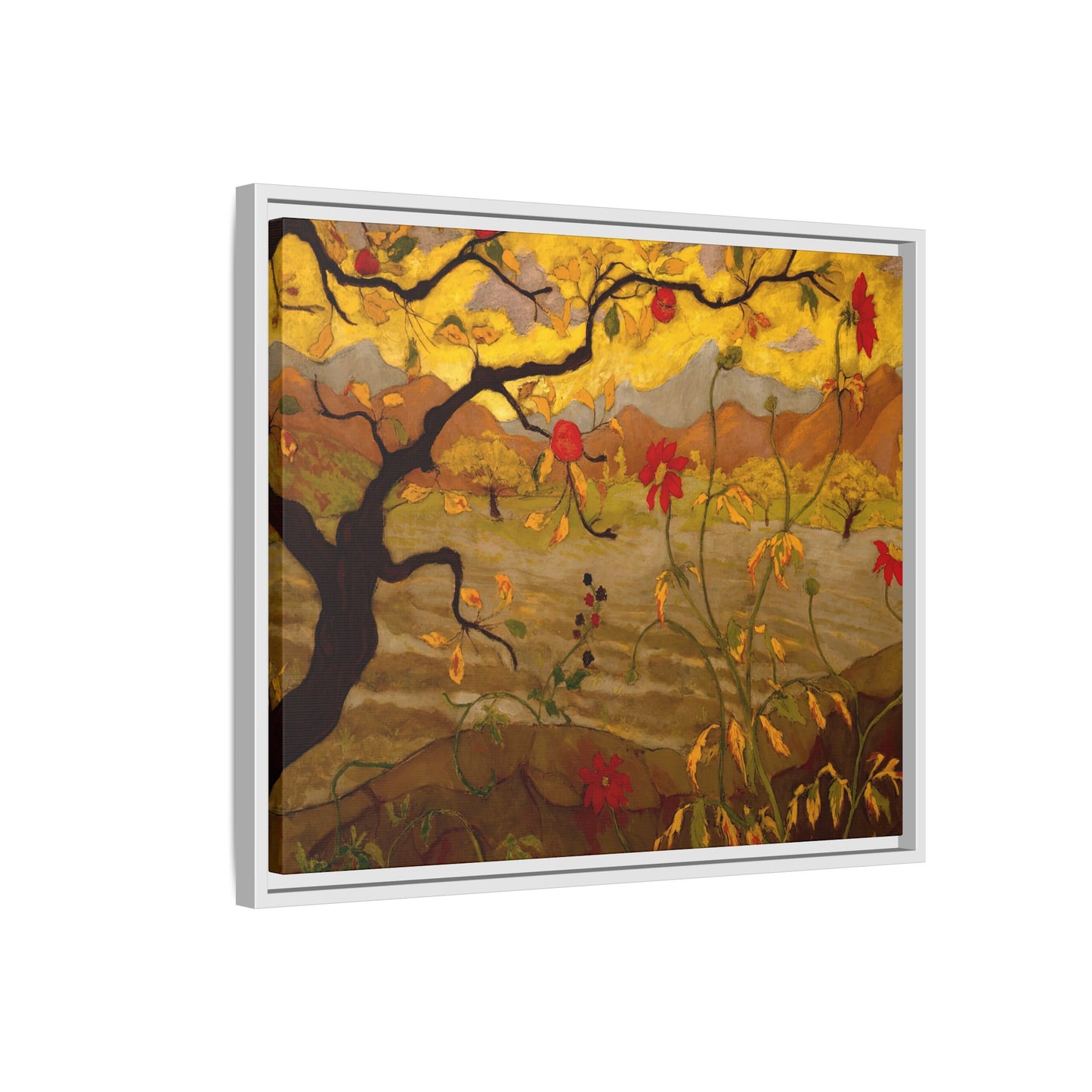 Ranson, Paul - Apple Tree with Red Fruit (1902) - Matte Canvas, Framed