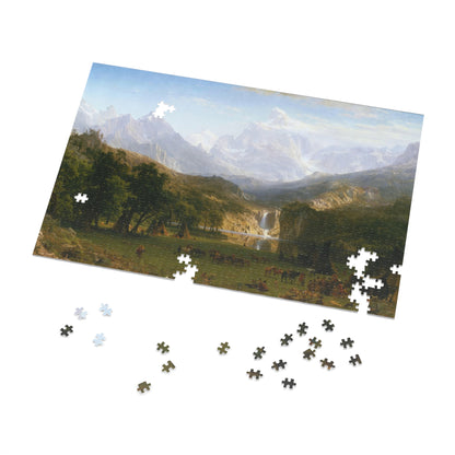 Bierstadt, Albert - The Rocky Mountains, Lander’s Peak (1863) - 1000pc Jigsaw Puzzle