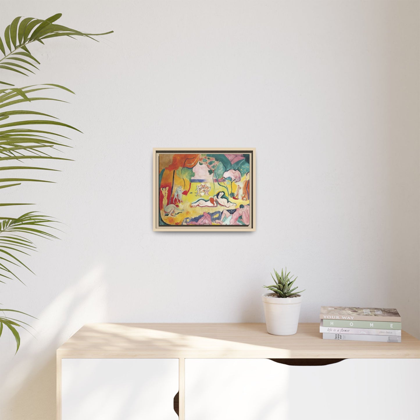 Matisse, Henri - The Joy of Life (1905) - Matte Canvas, Framed