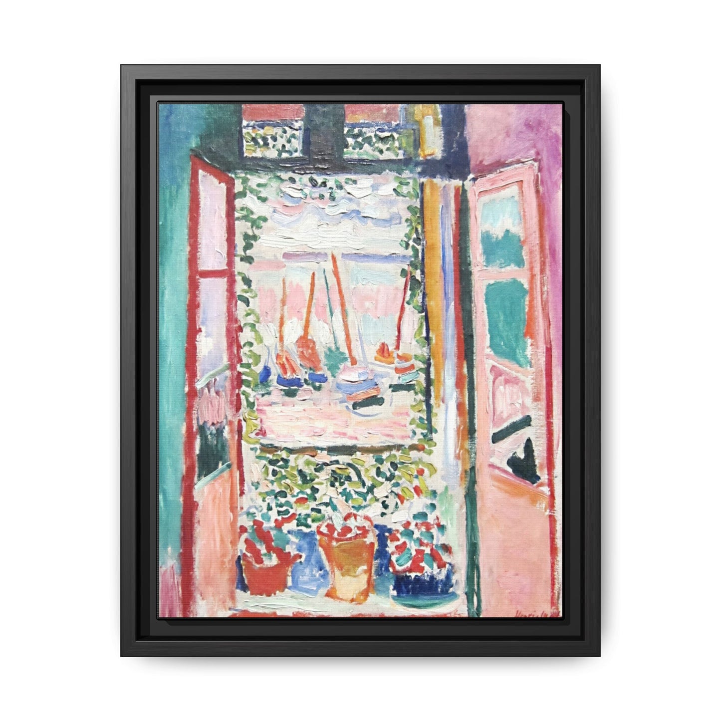 Matisse, Henri - Open Window, Collioure (1905) - Matte Canvas, Framed