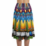 Emerald Arrows Mandala Maxi Skirt - with Pockets