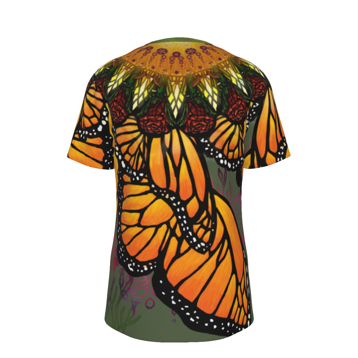 Monarch Butterfly Mandala A - Men's O-Neck T-Shirt - 100% Cotton