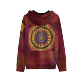Solar Disc Mandala Unisex Pullover Hoodie - 100% Cotton