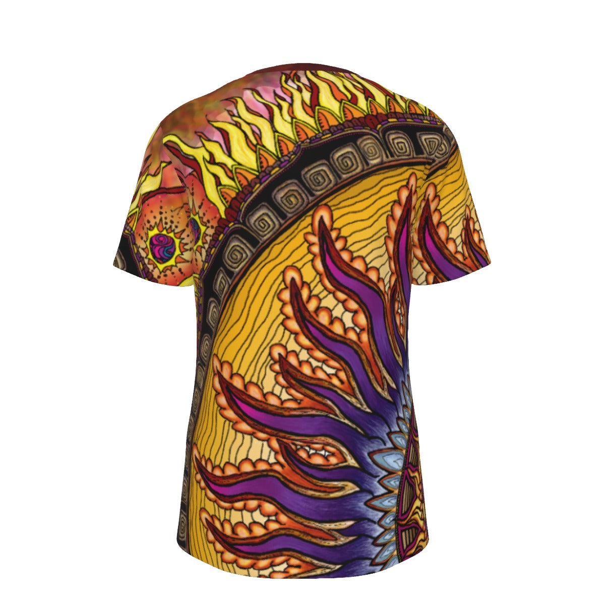 Solar Disc Mandala D - Men's O-Neck T-Shirt - 100% Cotton