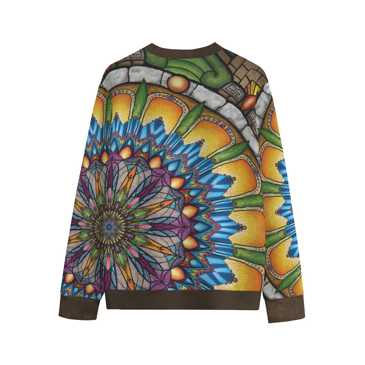 Emerald Arrows Mandala D Unisex O-neck Sweatshirt -100% Cotton
