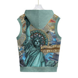 Liberty Mandala A Unisex Hooded Vest - 100% Cotton