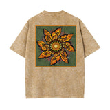 Monarch Butterfly Mandala - Unisex Heavyweight T-shirt - 100% Cotton - 4 colors
