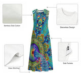 Melek Taus Mandala - Women's Sleeveless Dress With Pockets - 100% Cotton