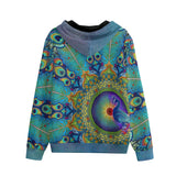 Melek Taus Mandala D Unisex Zip Hoodie - 100% Cotton